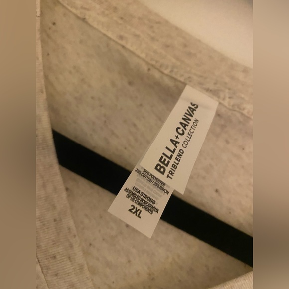 Thanksgiving NWOT BELLA CANVAS Triblend TEE SHIRT 2X PLUS THANKFUL For Pie!!! - Picture 4 of 8